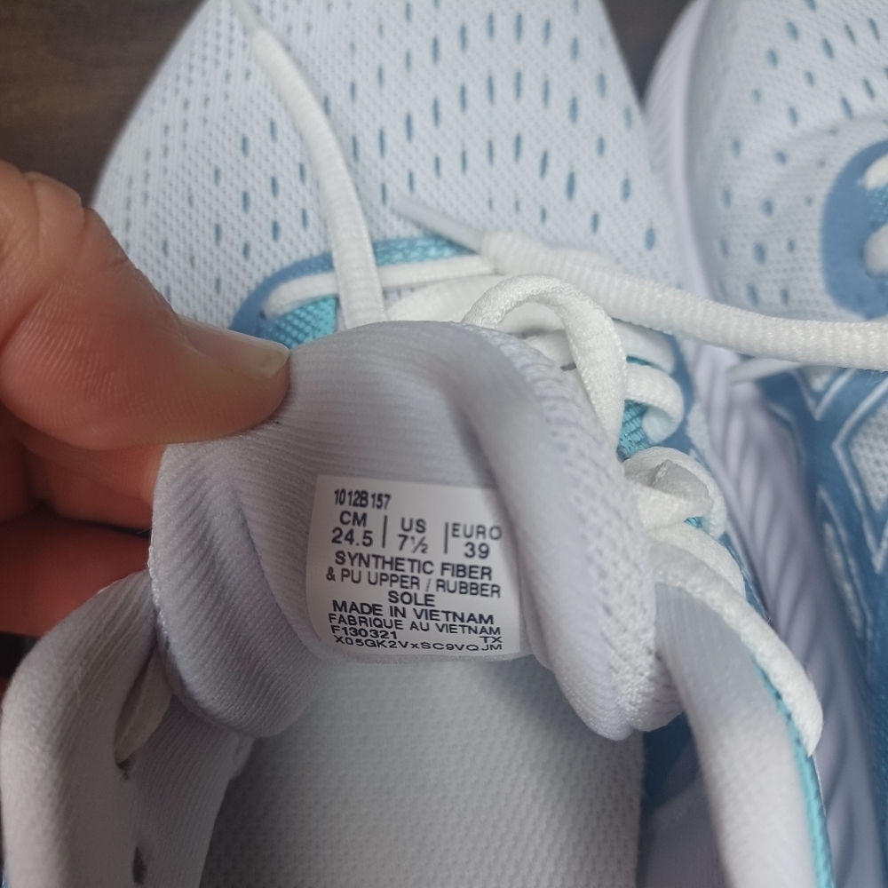 Asics Women's Athletic Shoes - White and Blue - Picture 4 of 12
